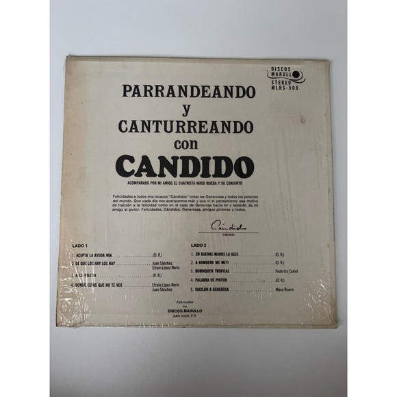Parrandeando Y Canturreando Con Candido LP Discos Marullo Los Hay Los Hoy VG+ - Picture 2 of 7